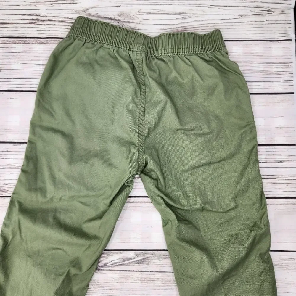 The Children's Place Girls Green Pull On Pants Size 6 Spring Summer
